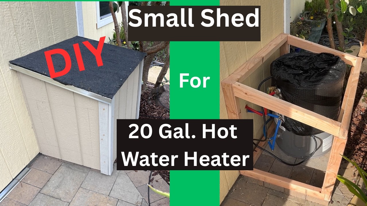 Как построить небольшой сарай для водонагревателя