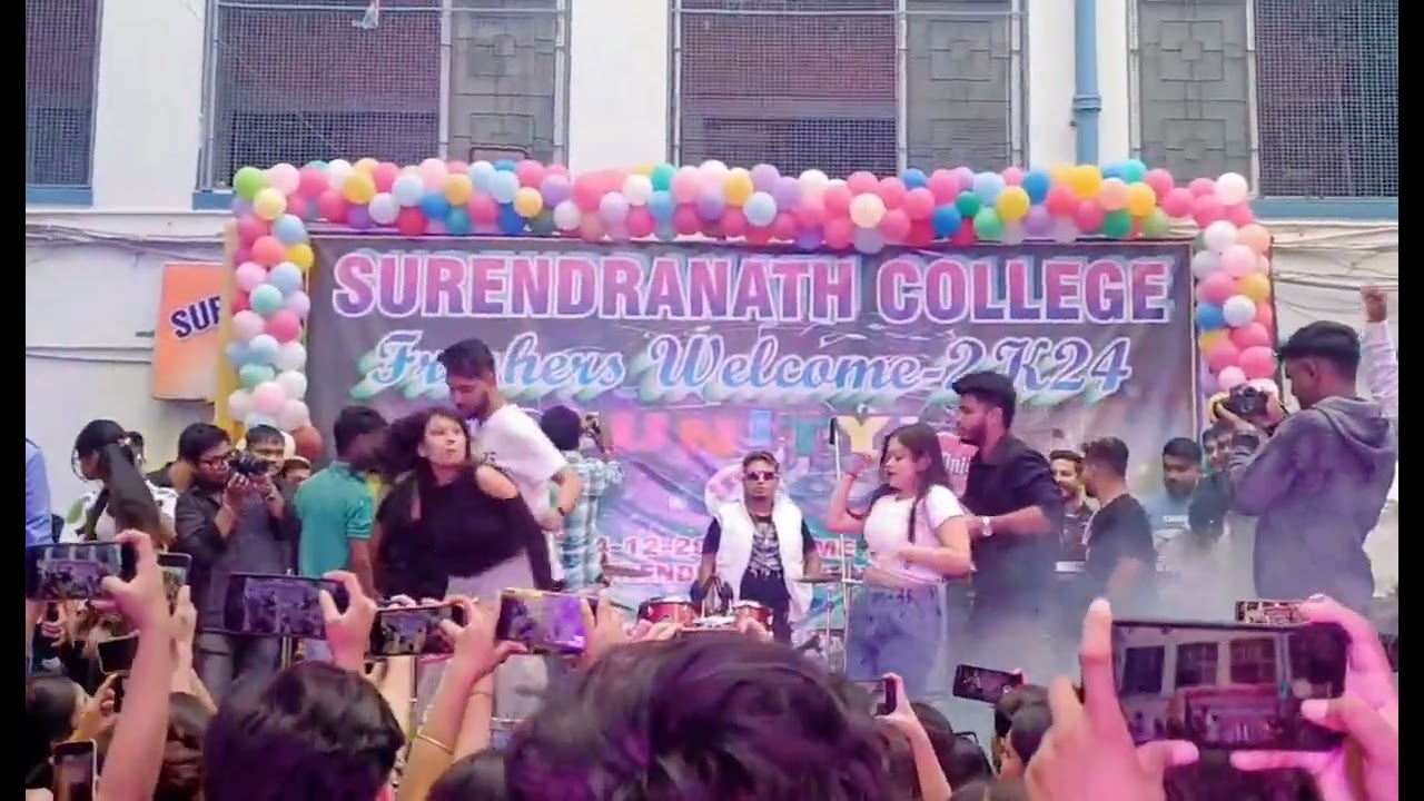 Surendranath College Freshers party 2k24 🥳🎉 shape of you ,tum tum , tut jayi raja ji mashup ❤️🫂