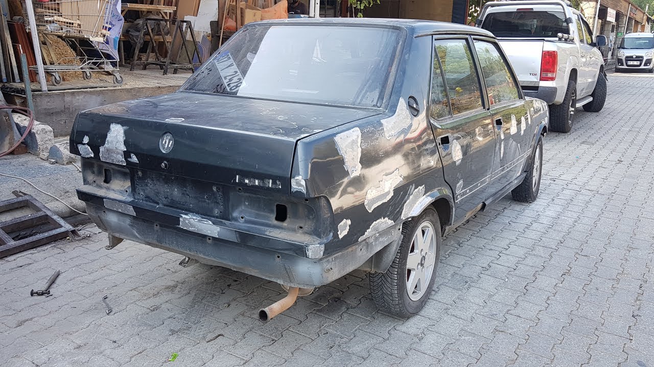 KLİMALI TOFAŞ DOĞAN SLX  BOYA ÖNCESİ HAZIRLIK & KAPORTA DÜZELTME - 1