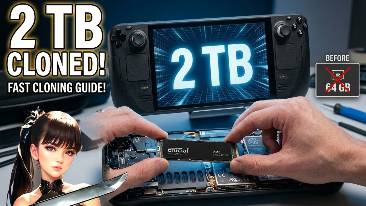 Лучший способ клонировать Steam Deck SSD на диск объемом 2 ТБ!