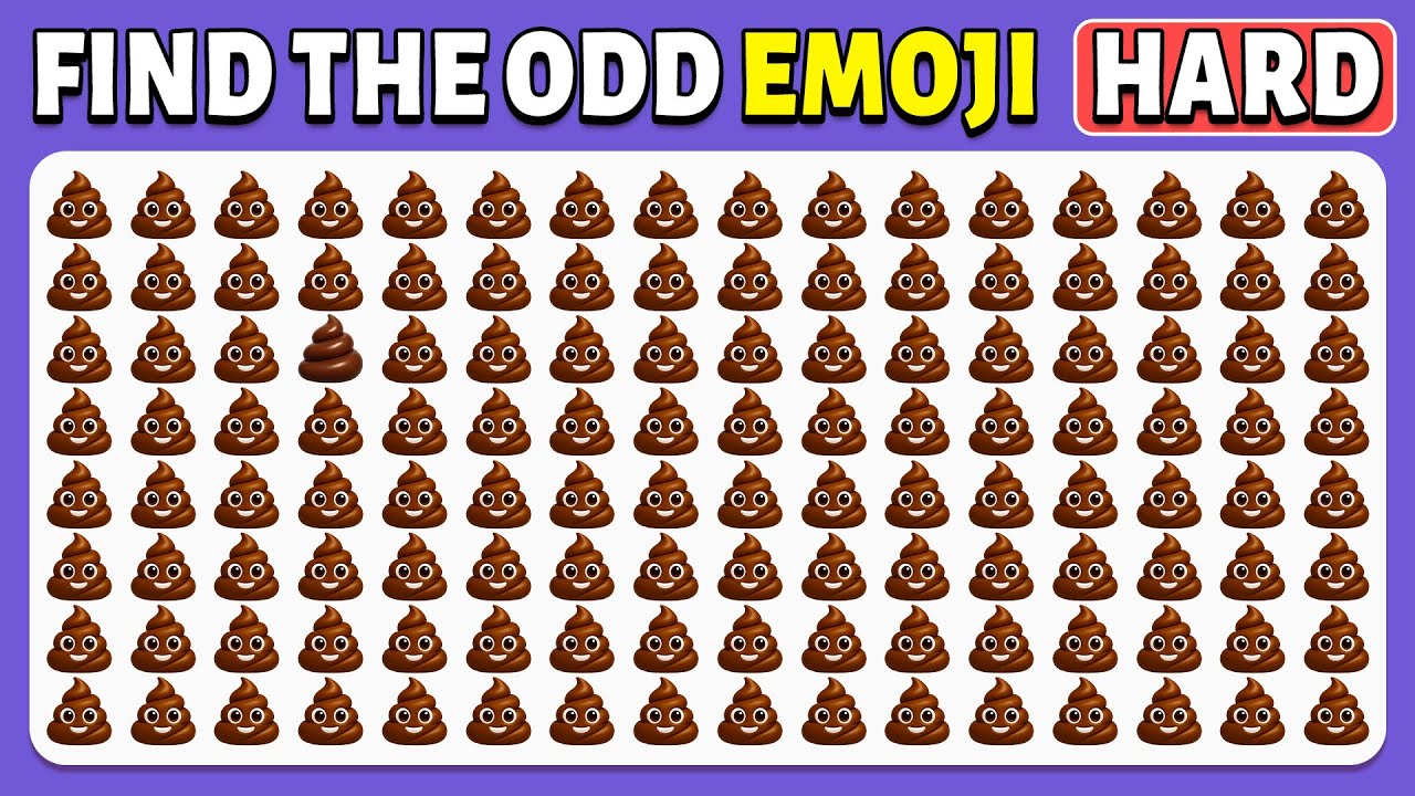 Find the ODD Emoji Out | Extreme Edition 🤩🔥💩 | 40 Ultimate Levels | Emoji Quiz | Cow Quiz