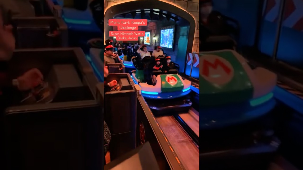 Mario Kart - Koopas Challenge. Super Nintendo World - Universal Studios Japan 