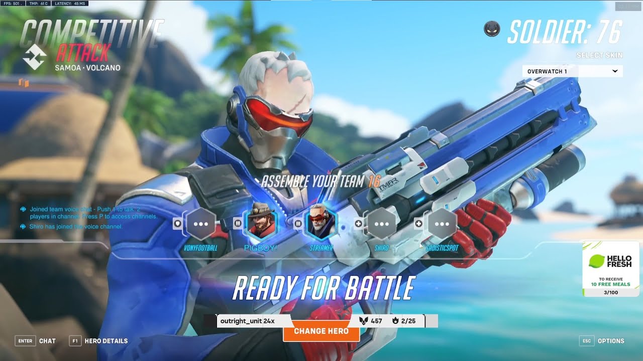 23K DMG! 35 ELIMS! AIM OR GOD?! GALE SOLDIER 76 SEASON 10 TOP 500 GAMEPLAY OVERWATCH 2