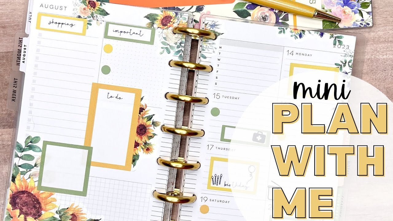 PLAN WITH ME - MINI DASHBOARD HAPPY PLANNER - ROYGBIV VOLUME 4 KELL OF A PLAN