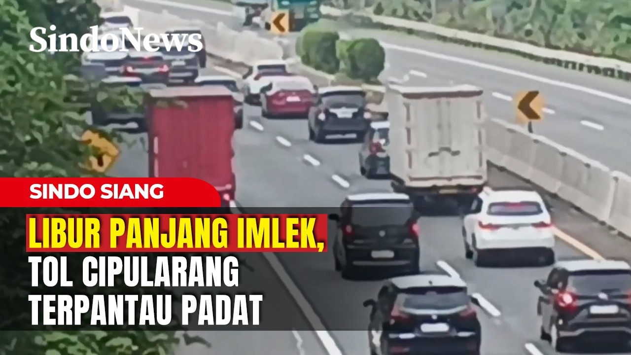 Libur Panjang Imlek, Tol Cipularang Terpantau Padat | Sindo Siang | 15/02 | Part 2