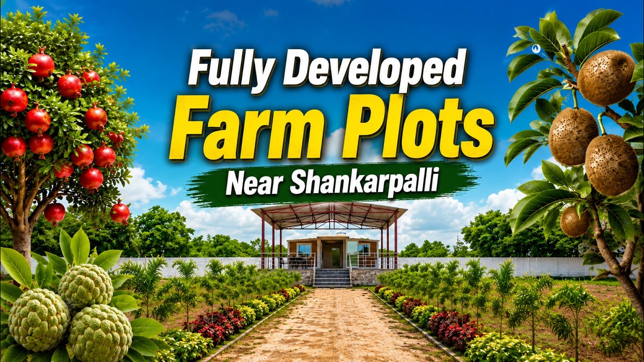 Premium Gated Farm House Plots @ Shankarpally 🌿