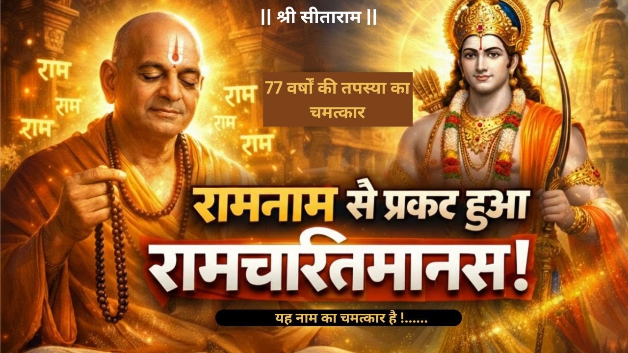 “गोस्वामी तुलसीदास के रोम-रोम में रामनाम! 77 वर्ष की साधना से प्रकट हुआ रामचरितमानस”#rajendradas 