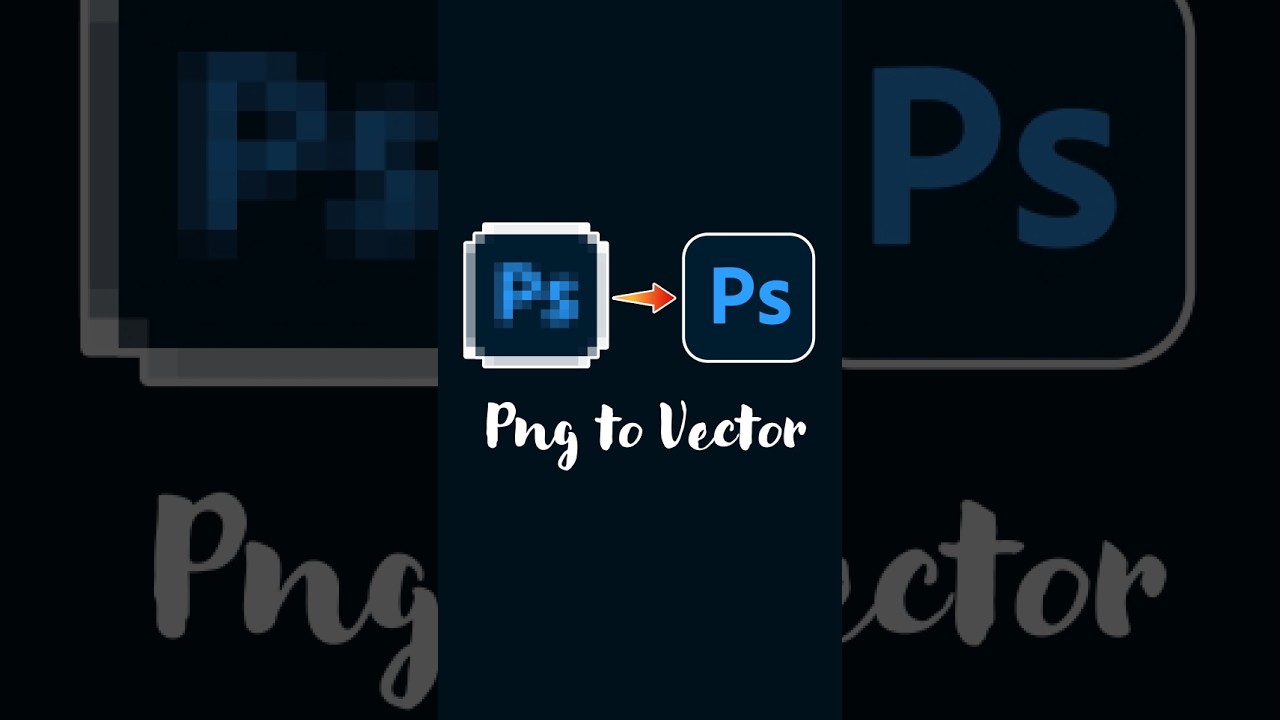 Конвертируйте PNG в вектор в Photoshop!