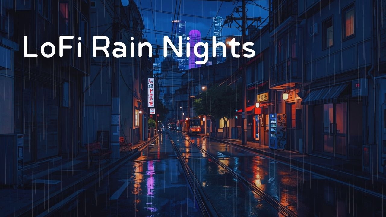 Quiet Rainy City Streets 🌧️ Lofi Chill Beats for Relaxing, Studying and Calm Midnight Focus