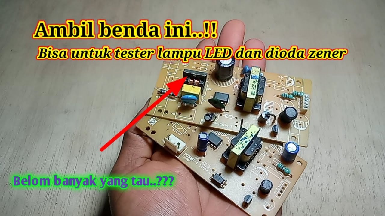 Cara membuat tester untuk  lampu LED dan dioda zener, hanya dari barang bekas, simpel tapi mantap.