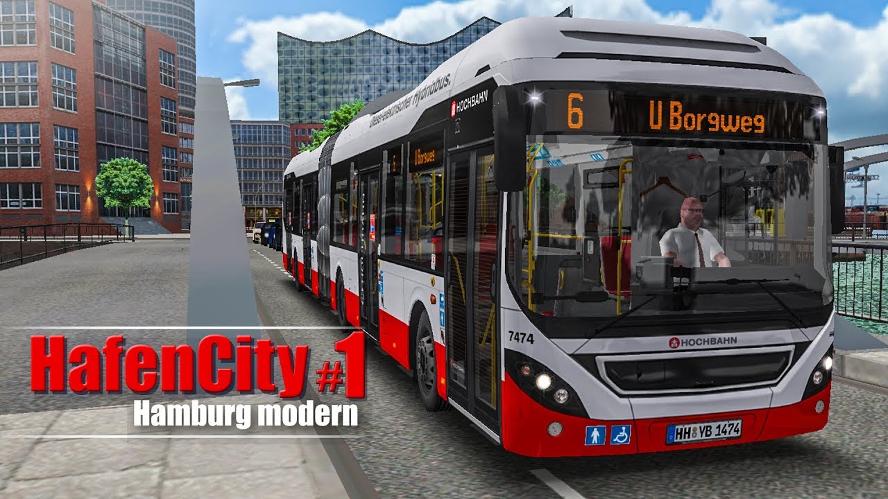 OMSI 2: Hamburg HafenCity #1 - Mit dem Volvo 7900 Hybrid-Bus auf der Linie 6! | BUS-SIMULATOR