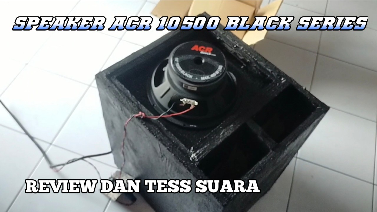 REVIEW SPEAKER ACR 10500 BLACK SERIES
