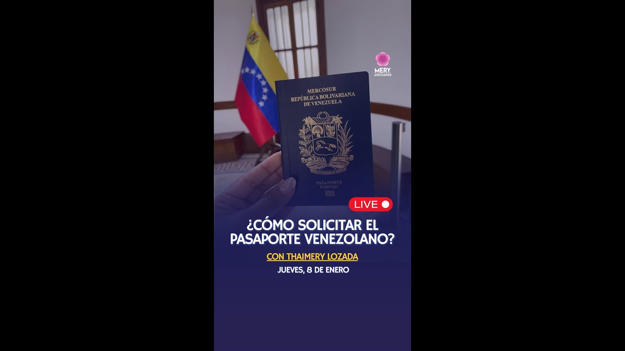 Si te perdiste el live sobre cómo solicitar el pasaporte venezolano, ya puedes verlo aquí 🇻🇪💜