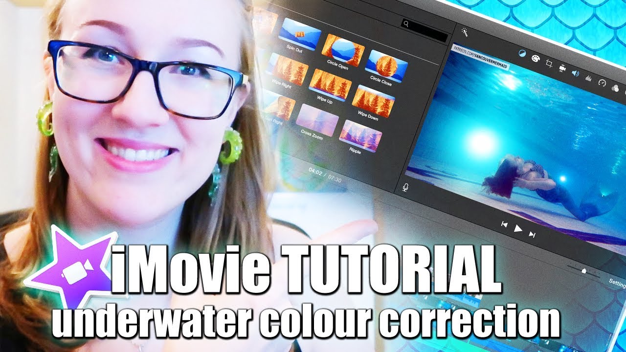 iMovie Tutorial - Colour Correcting Underwater Mermaid Footage