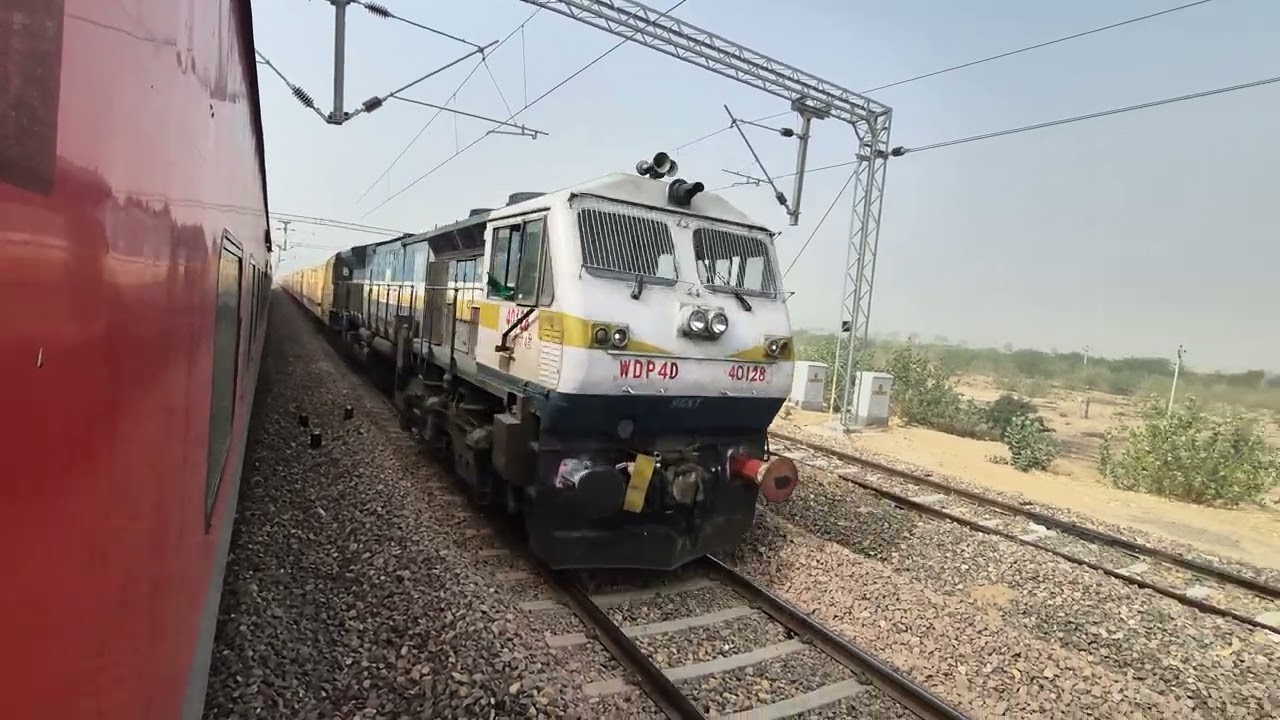 Crossing of Runicha Express by Ranikhet Express 