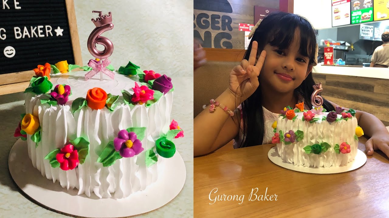 TRENDING CAKE DESIGN || No wafer paper, no problem! || Cake decorating tutorial by Gurong Baker