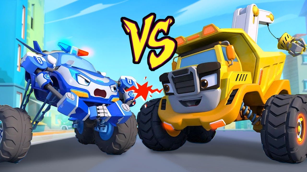 Who&rsquo;s the Best Monster Car? | Police Cartoon | Monster Truck | Kids Songs | BabyBus