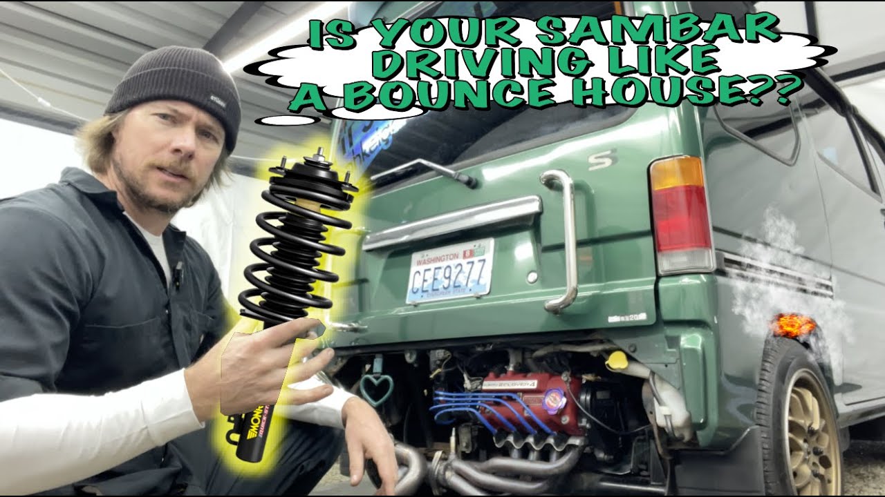 Subaru Sambar Rear Strut Removal and Replacement - Super Easy! KS3 KS4 KV3 KV4