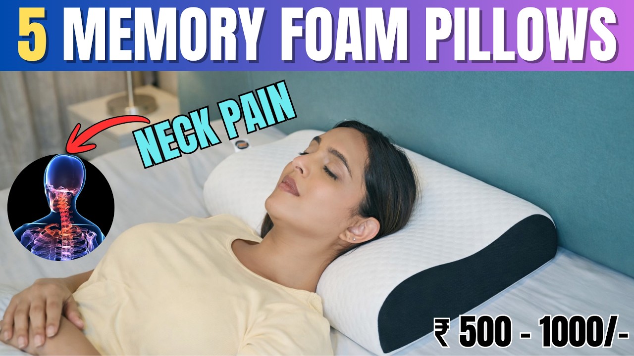 Best Memory Foam Pillow India 🔥 Best Memory Foam Pillow for Neck Pain 🔥Pillow for Sleeping on Amazon