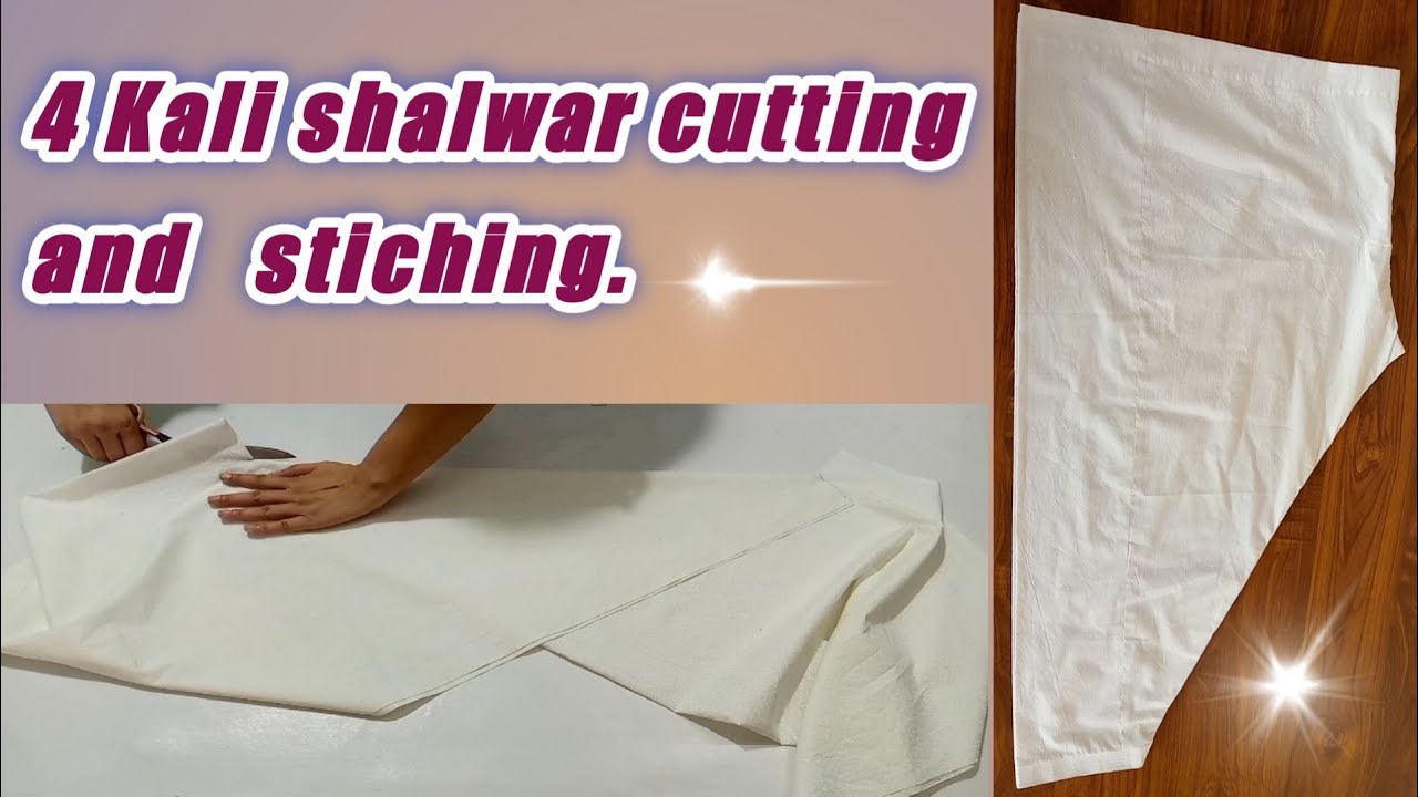 4 Kali shalwar cutting and stiching by stylish Dress making.