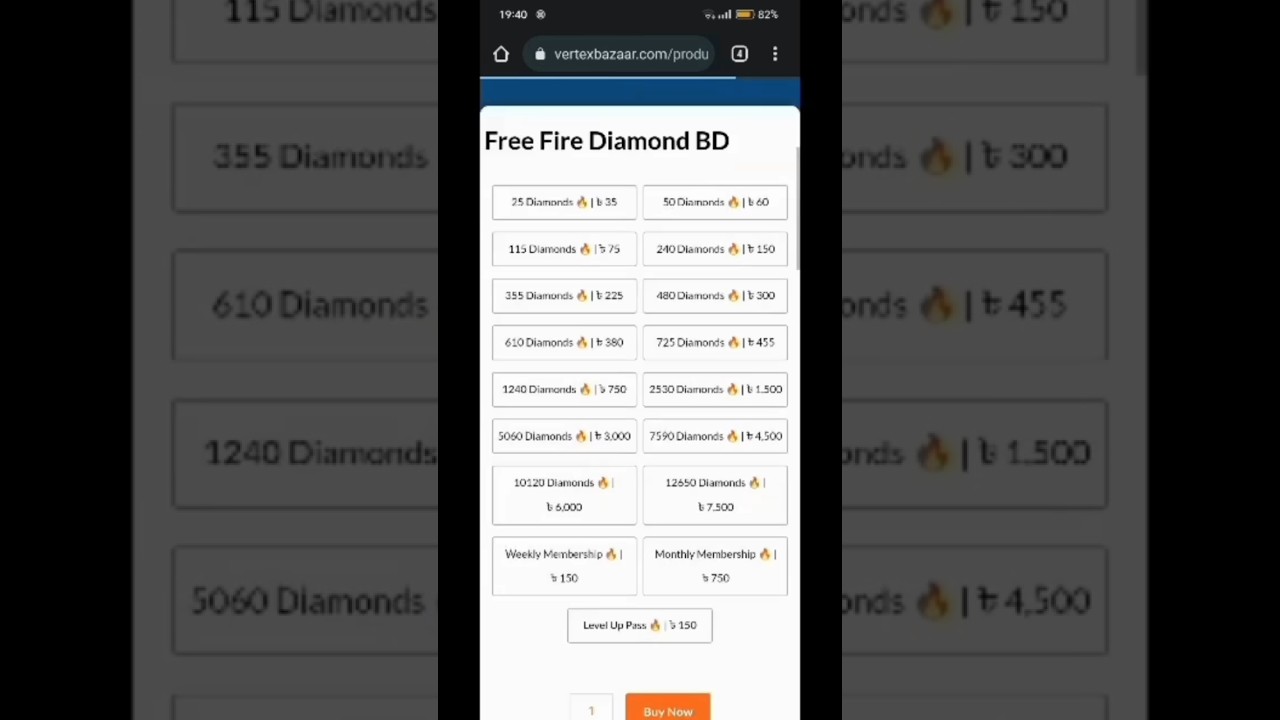 Free fire diamond top up only uid | In BD, bikash and nogod |