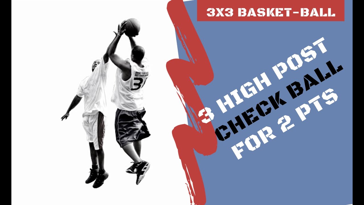 3 Check Ball Poste Haut pour un Tir à 2 Points en Fin de Match [basket 3X3]