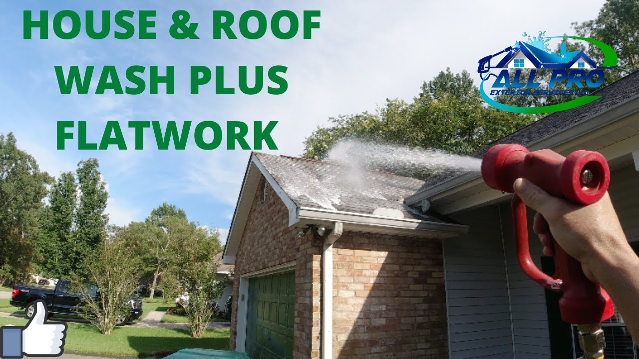 House & Roof Wash with the AR45 Gas Roof Pump