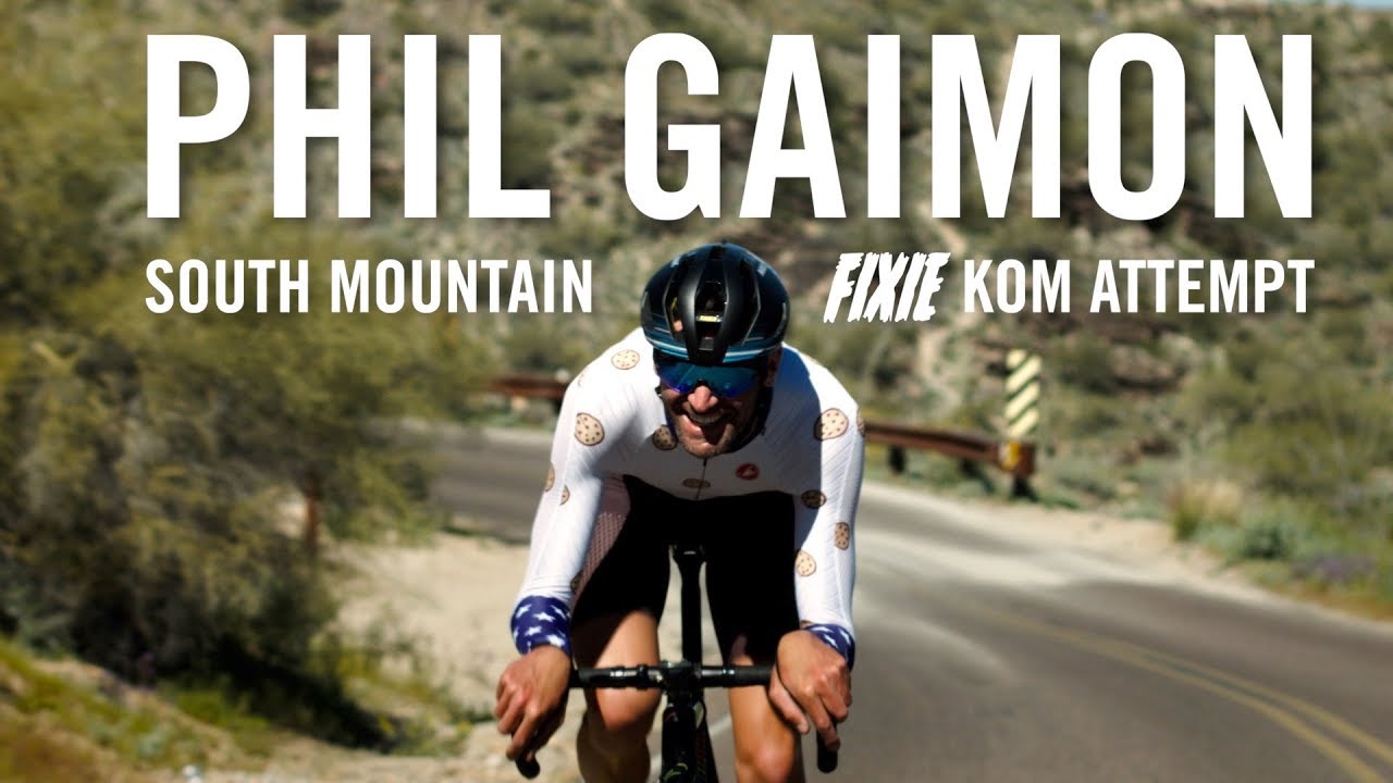 Phil Gaimon - South Mountain KOM Attempt - on a Fixed Gear