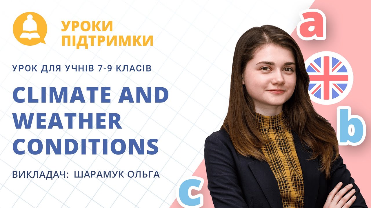 Урок з англійської мови «Climate and weather conditions» для 7-9 класів
