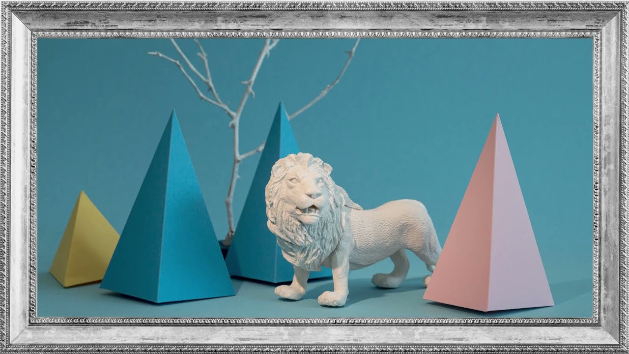 TV Frame 4K Front View Animals Assortment