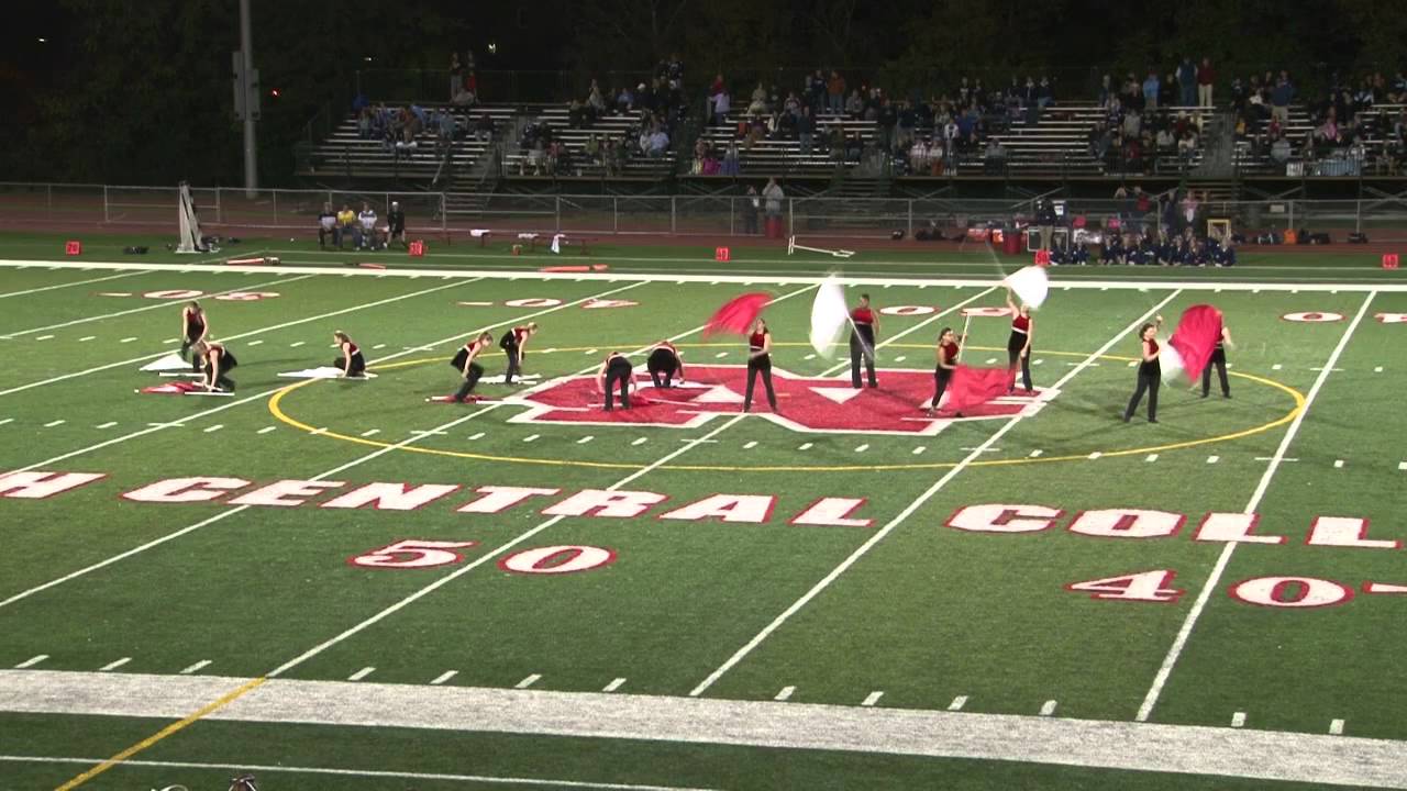 North Central College Color Guard - NCC flag routine Naperville Illinois Il
