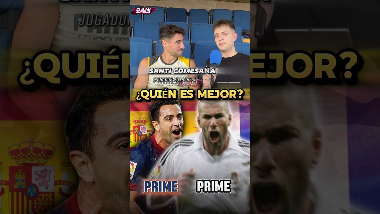 ZIDANE vs XAVI con Santi Comesa&ntilde;a #FCBarcelona #Bar&ccedil;a #Xavi #Zidane #RealMadrid #Opinion