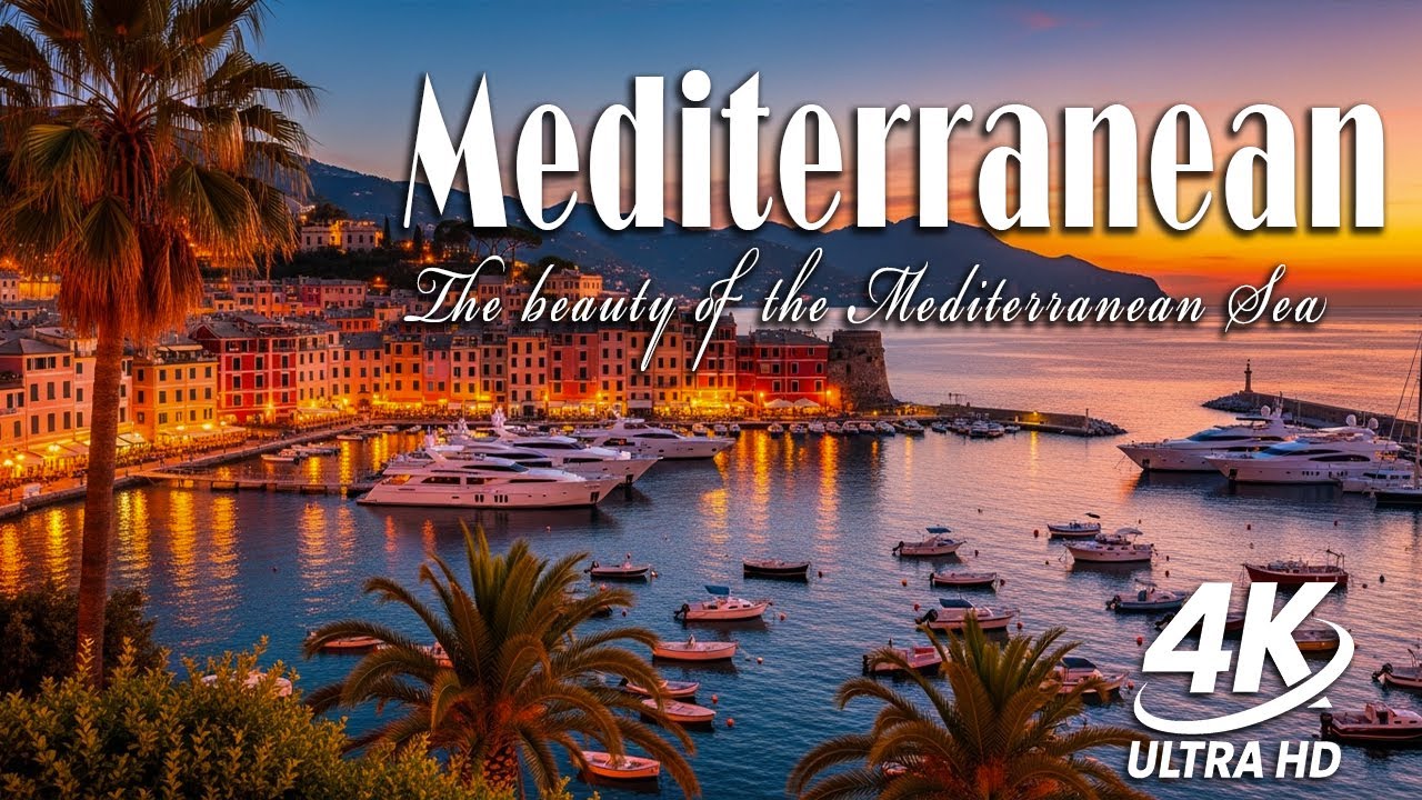 Amalfi Coast & Lake Como 4K 🌤️ | Italy Scenic Relaxation with Mediterranean Chill Music