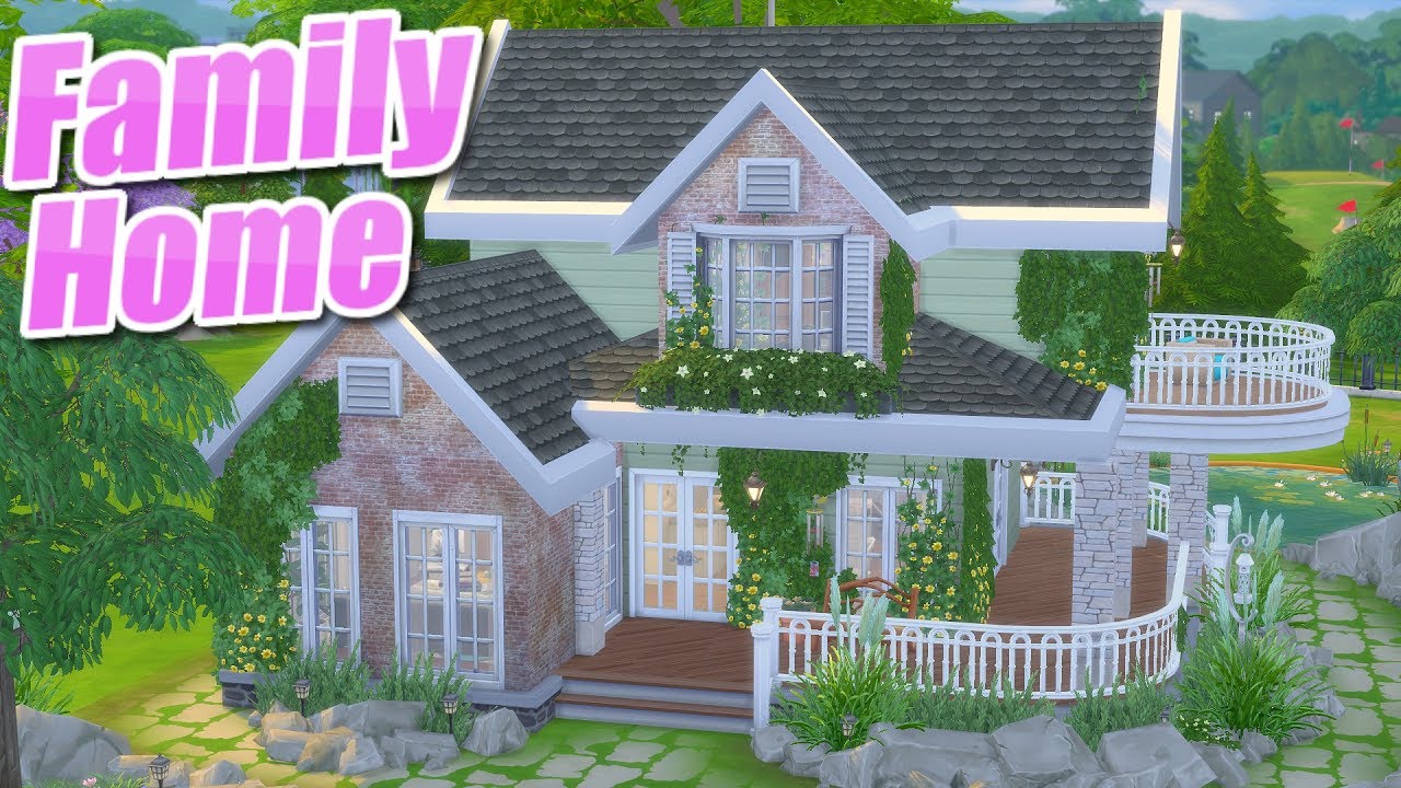 The Sims 4: Parenthood | MESSY FAMILY COUNTRY HOME | Speed Build (No CC)