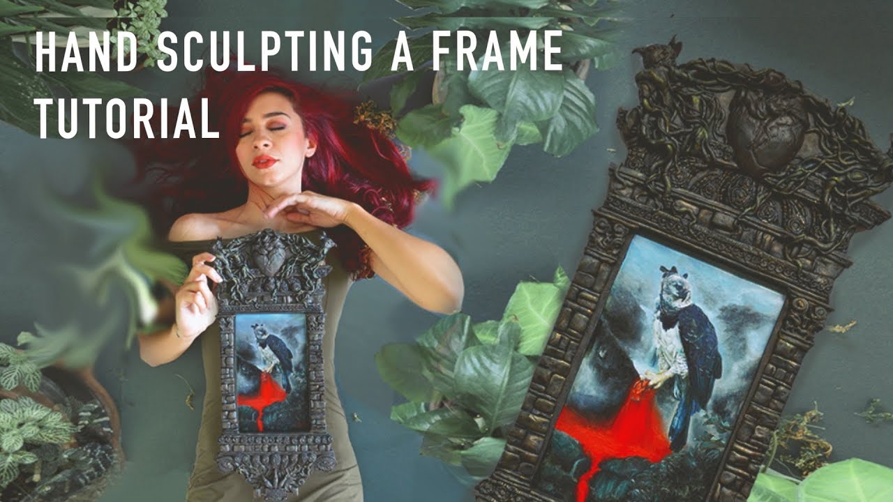 Sculpting a Frame for my Painting | Resin Sculpture Tutorial