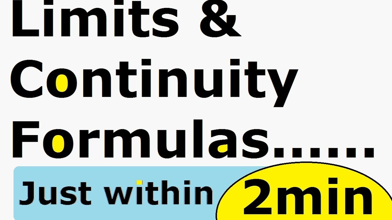 Limits | Solve Any Que. in 5 Seconds | Limits and continuity CBSE NCERT Maths in Hindi | MHT CET