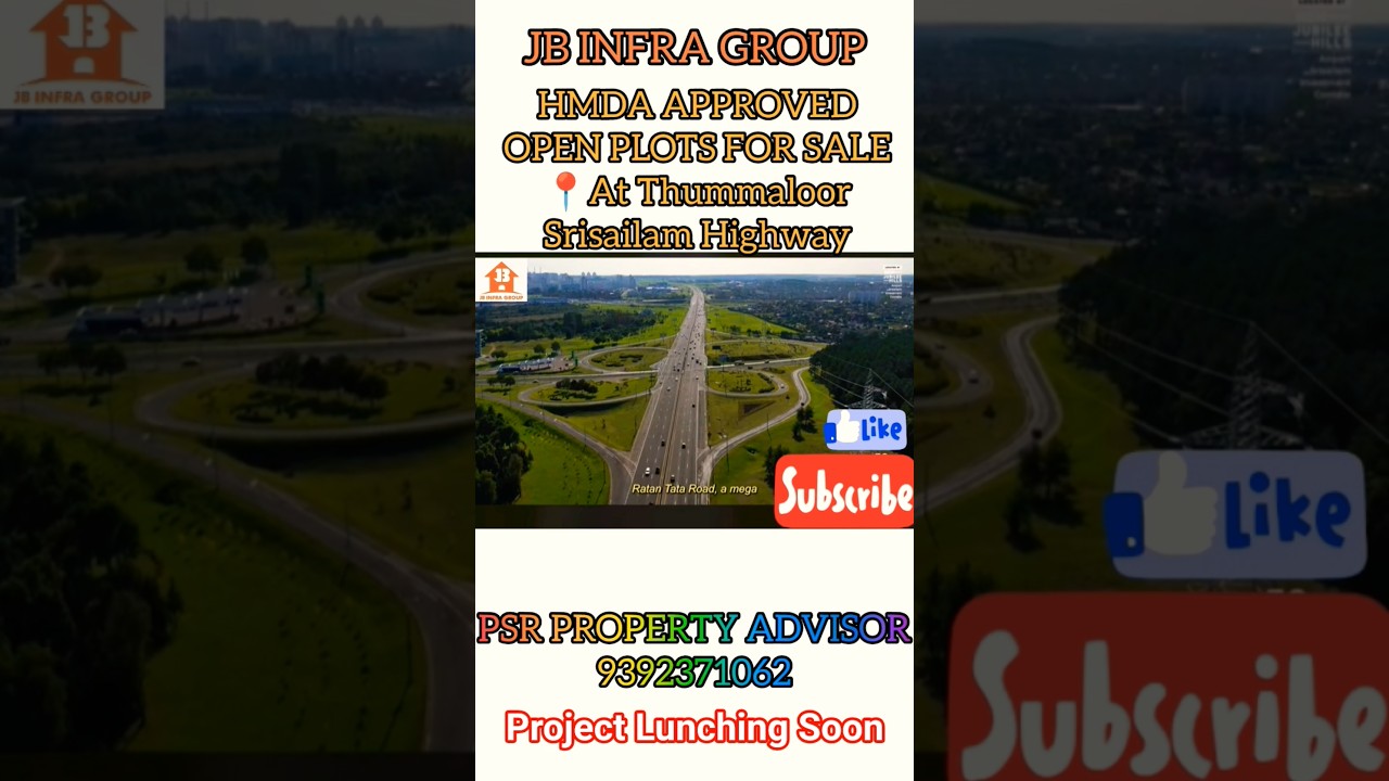 JB INFRA GROUP New Project Lunching Soon At Thummaloor Srisailam Highway #hmdaplots #srisailhighway