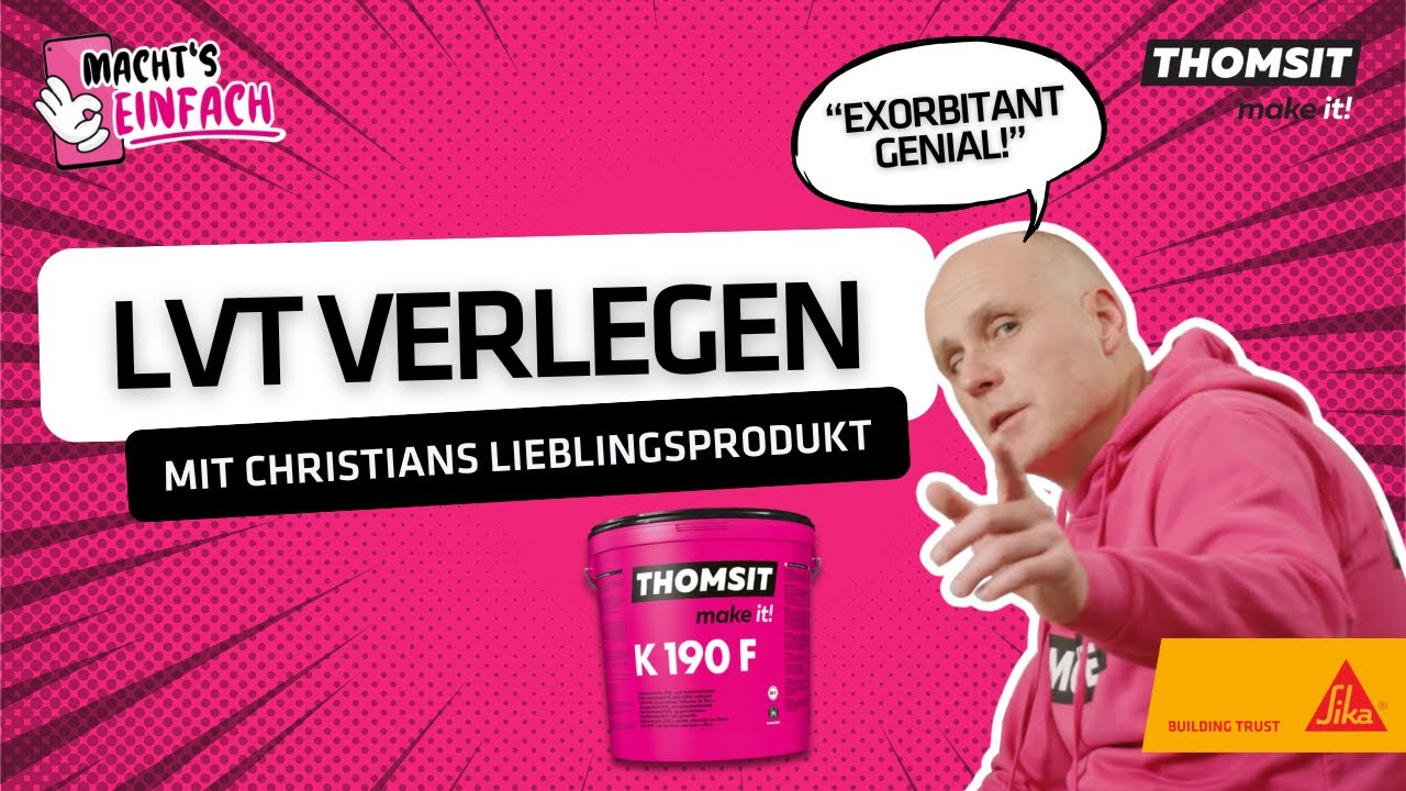 LVT VERLEGEN | Effektiv, effizient , sicher und schnell mit THOMSIT K 190 F ✌🏻