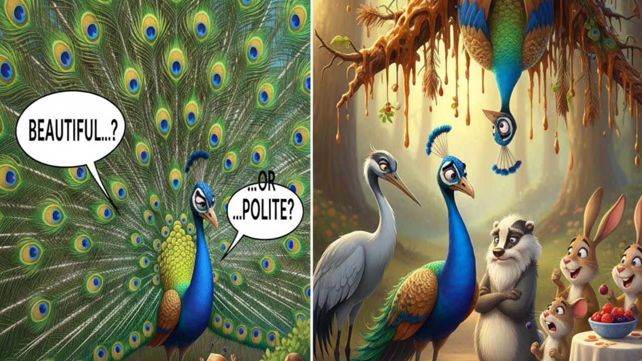 The Peacock Who Forgot His Manners 🦚 | Bedtime Stories for Kids