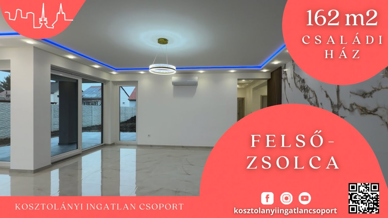 Energetikailag kiváló 2025-ben épült exkluzív családi ház Felsőzsolca újépítésű részén eladó!