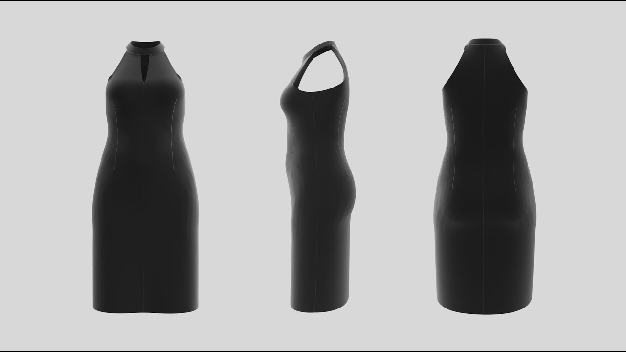 Marvelous Designer 9.5: Halterneck Dress