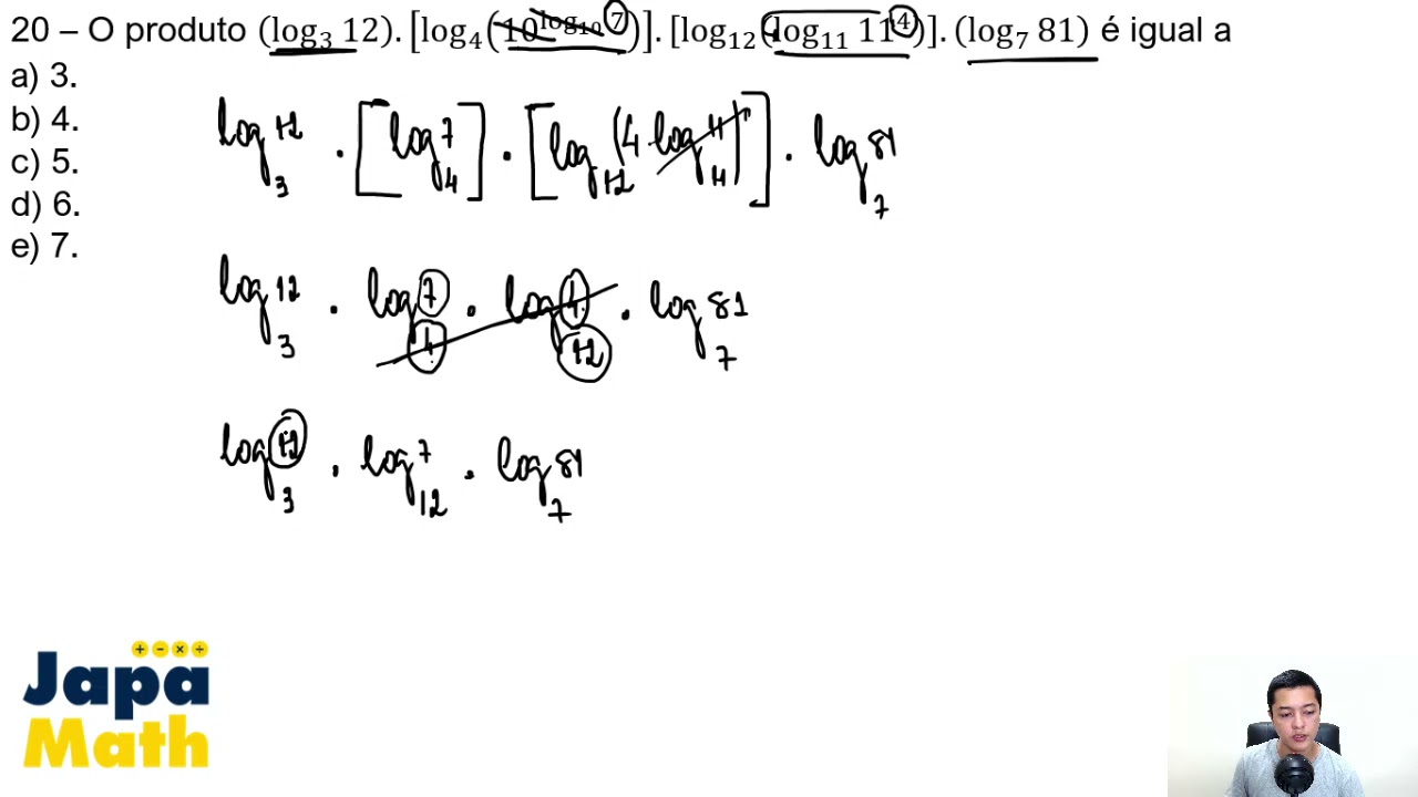 Prova EsPCEx Resolvida(2021) - Matemática - Logaritmos