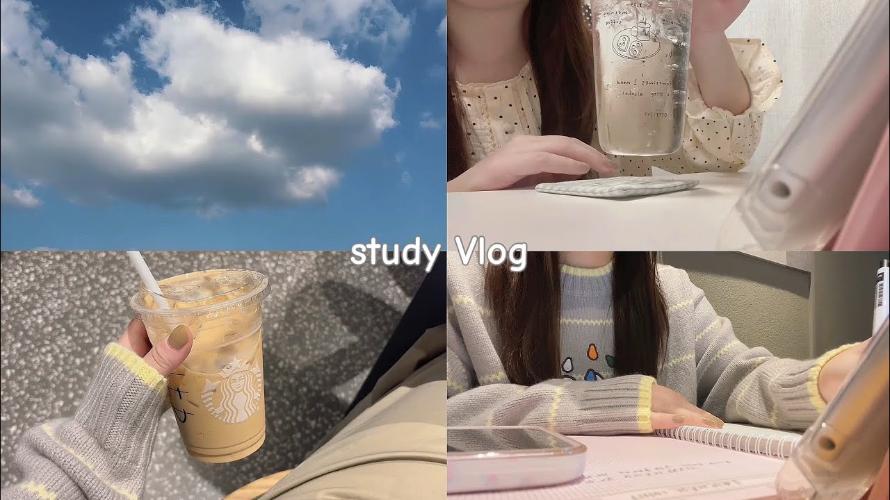 【study Vlog 】Soft Routine & Focus Time | Aesthetic calming vlog 💗