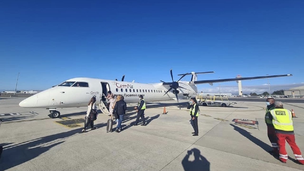 Fly Cemair Dash 8-400 Cape Town (CPT) To Johannesburg (JNB) 