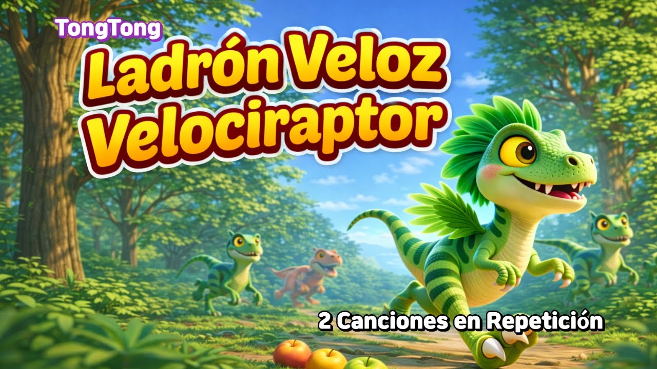 🦖 Ladrón Veloz VELOCIRAPTOR | Canciones de Dinosaurios para Niños |  |TongTong Canciones Infantiles