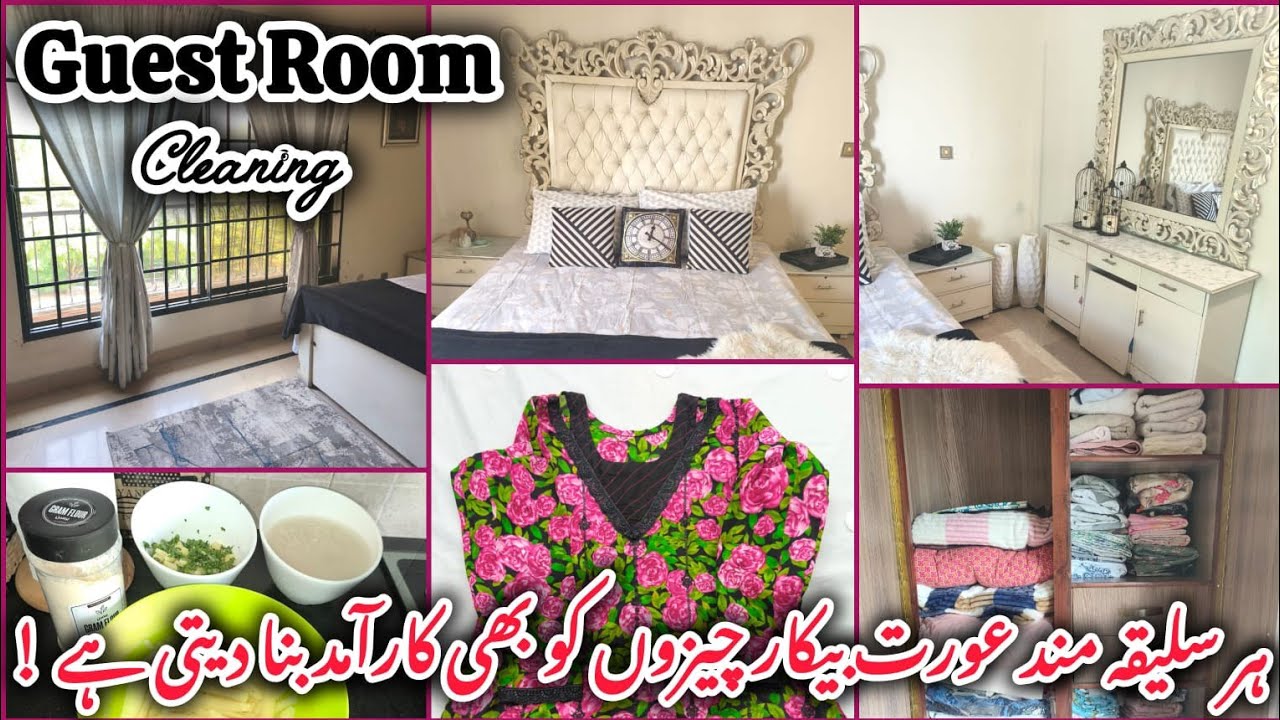 Guest room cleaning || Stitched curtains for the room || Routine vlog