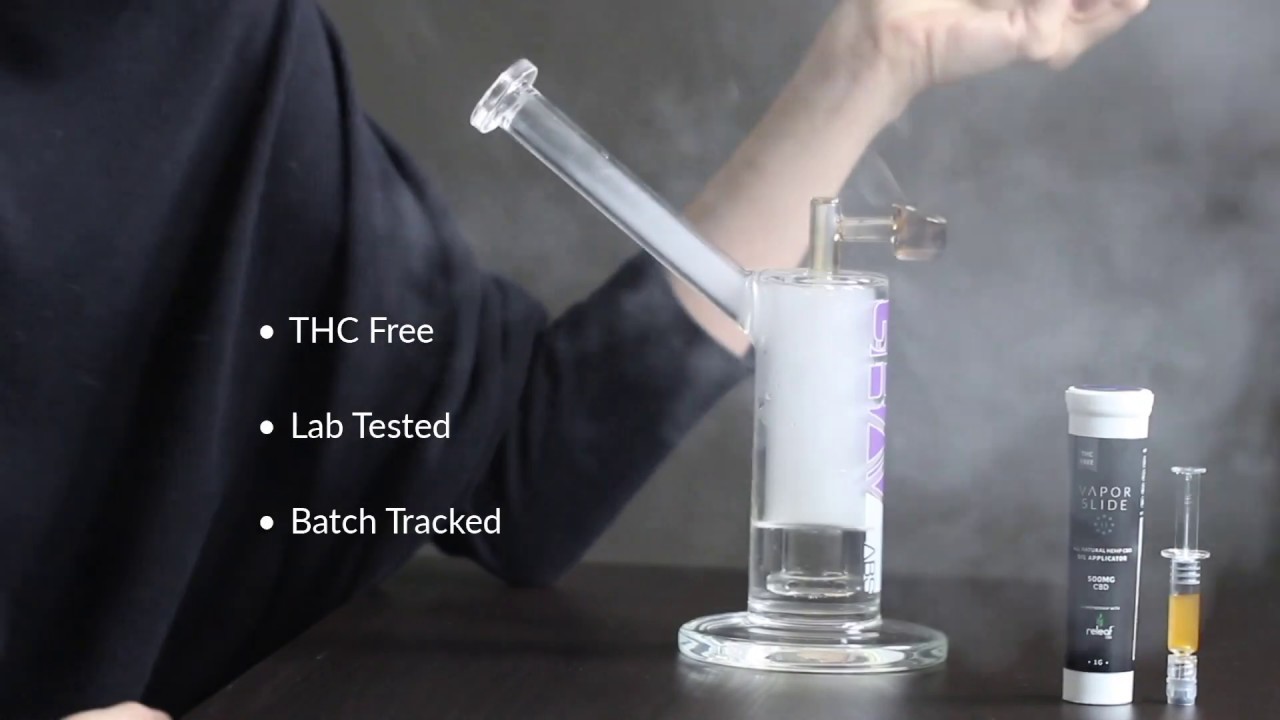 How to Dab! With VAPOR SLIDE DISTILLATE OIL APPLICATOR - 500MG BROAD SPECTRUM CBD.