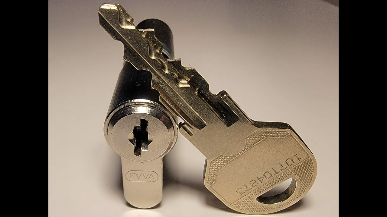 [L207] EVVA Dual European Cylinder Lock - pick and gut
