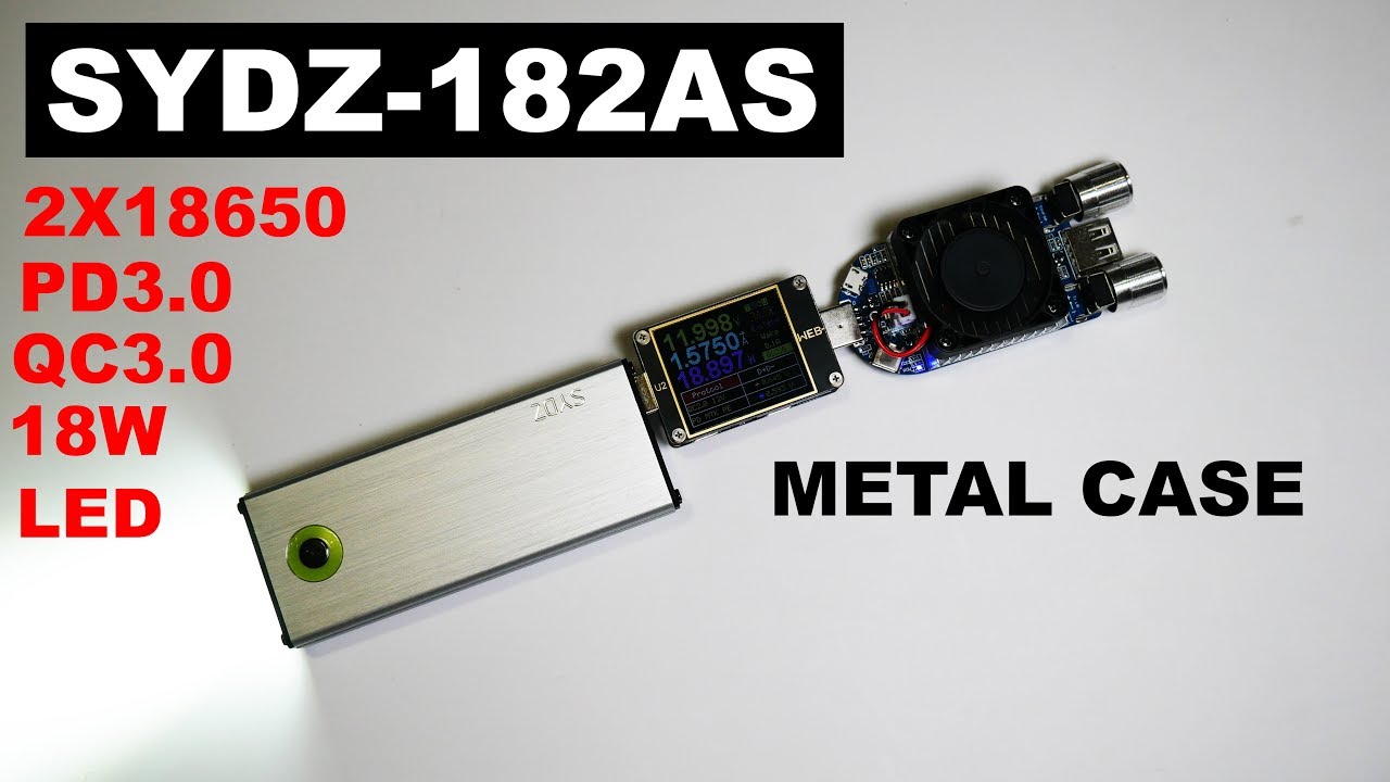 SYDZ-182AS Лучший KIT повербанк на 2х18650! QC3.0 / PD3.0 / 18W / The best power bank for 2x18650!