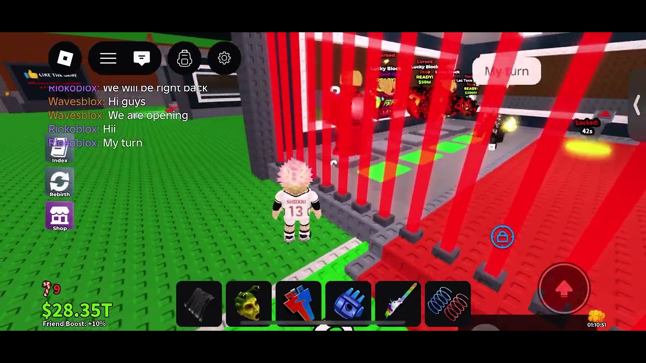 Opening lucky blocks